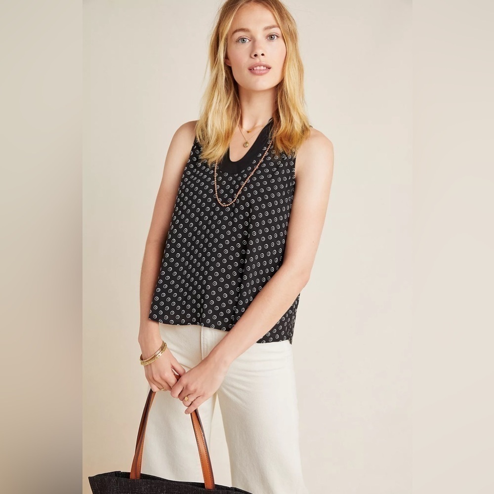ANTHROPOLOGIE Maeve Laori Printed Top size 2